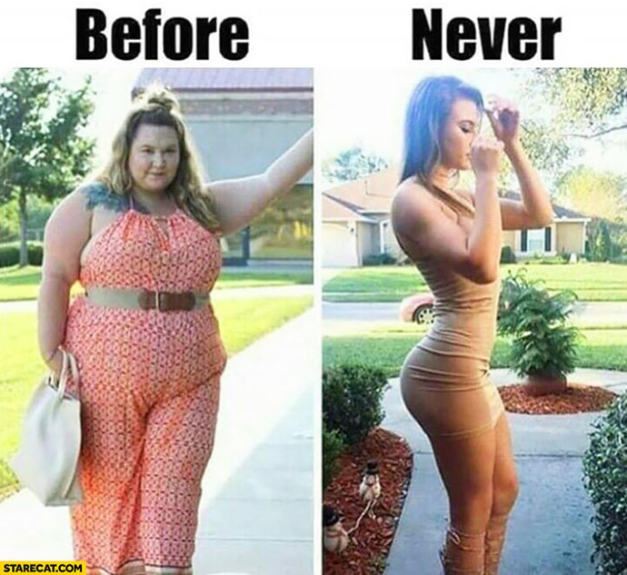 Foto mujer antes y después de hacer dieta