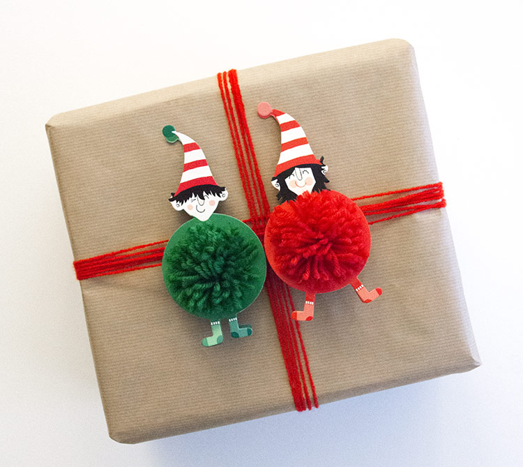 segunda idea de cómo envolver regalos para navidad