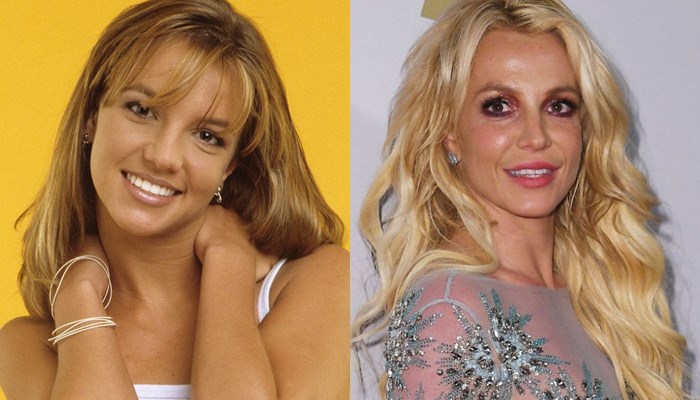 Britney Spears antes y ahora
