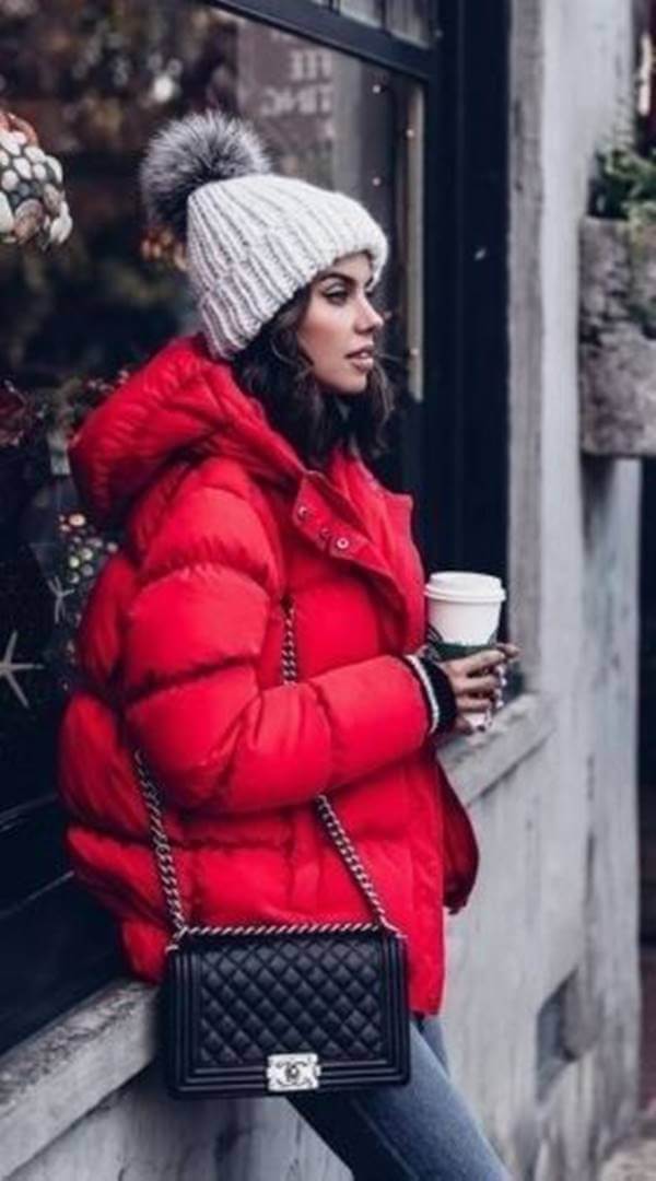 Foto de chica con chaquetas de invierno para mujer 