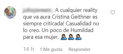 Comentarios a Aura Cristina