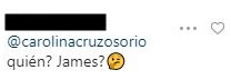 Respuesta al comentario de Carolina Cruz