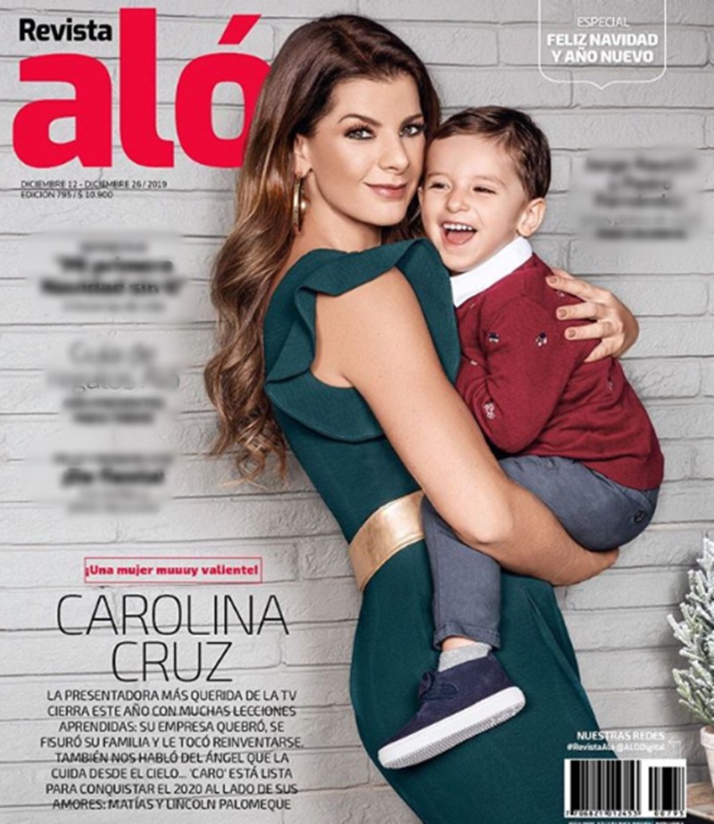 Carolina Cruz en la portada de la revista Aló
