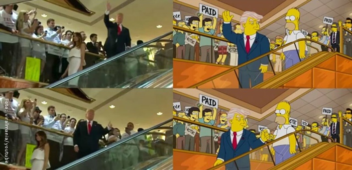 Los Simpson predicen la presidencia de Trump.