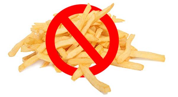 Imagen de prohibido papas fritas